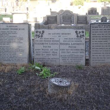 PAYNE Russell Lawrence 1880-1976 &amp; Elizabeth Louisa WOOD 1894-1955