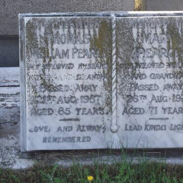 PEARCE Thomas William -1957 &amp; Mary -1971