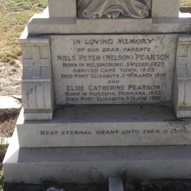 PEARSON Niels Peter 1829-1919 &amp; Elsie Catherine 1852-1939