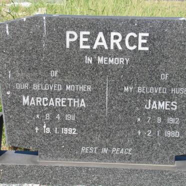PEARCE Margaretha 1911-1992 &amp; James 1912-1980