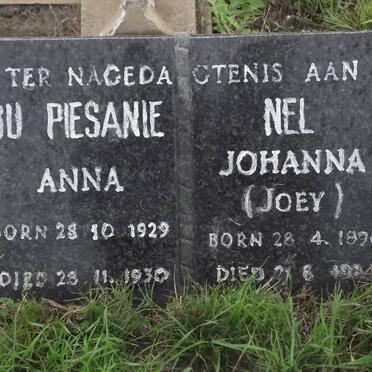 PIESANIE Anna, du 1929-1930 :: NEL Johanna 1896-1984
