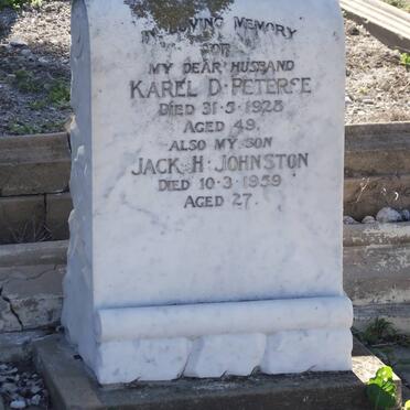 PIETERSE Karel D. -1928 :: JOHNSTON Jack H. -1959