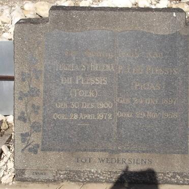 PLESSIS  P.J., du 1897-1958 &amp; Fugela St Helena 1900-1972