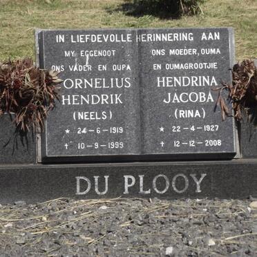 PLOOY Cornelius Hendrik, du 1919-1999 &amp; Hendrina Jacoba 1927-2008