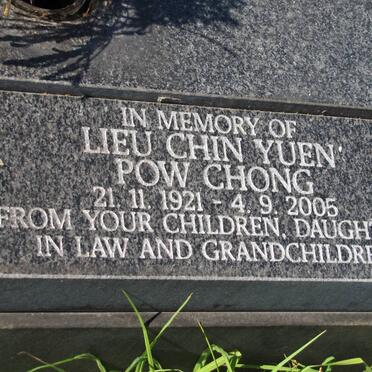 POW CHONG Lieu Chin Yeun 1921-2005