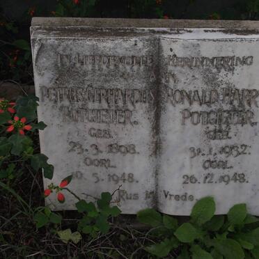 POTGIETER Petrus Gerhardus 1898-1948 :: POTGIETER Ronald Harry 1932-1948