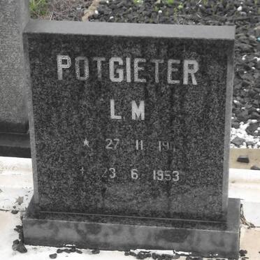 POTGIETER L.M. 1911-1953