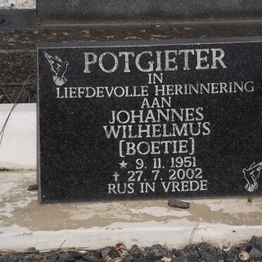 POTGIETER Johannes Wilhelmus 1951-2002