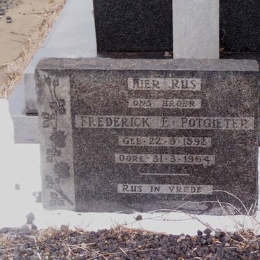 POTGIETER Frederick E. 1892-1964