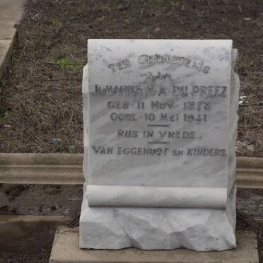 PREEZ Johanna M.A., du 1878-1941