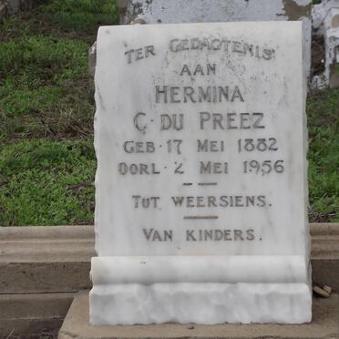 PREEZ Hermina C., du 1882-1956