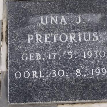 PRETORIUS Una J. 1930-1995