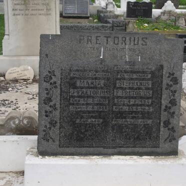 PRETORIUS Stephanus F. 1894-1962 &amp; Maria J. 1898-1952