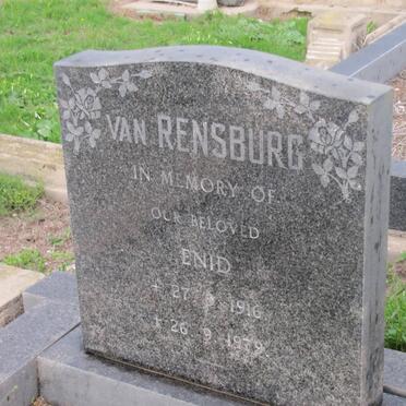 RENSBURG Enid, van 1916-1979