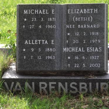 RENSBURG, van