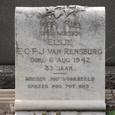 RENSBURG Elsje E.C.F.J., van -1942