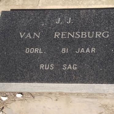 RENSBURG J.J., van