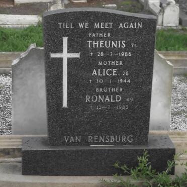 RENSBURG, van
