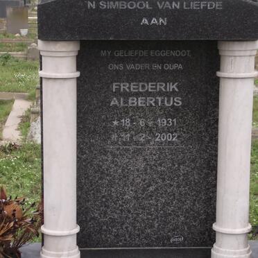 RENSBURG Frederik Albertus, van 1931-2002