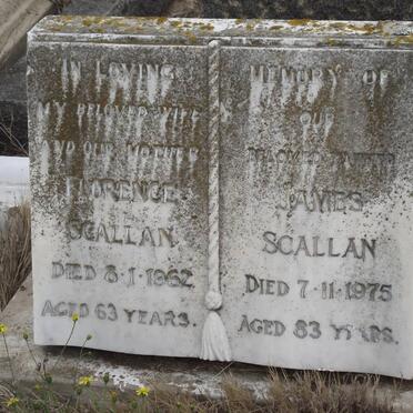 SCALLAN James -1975 &amp; Florence -1962