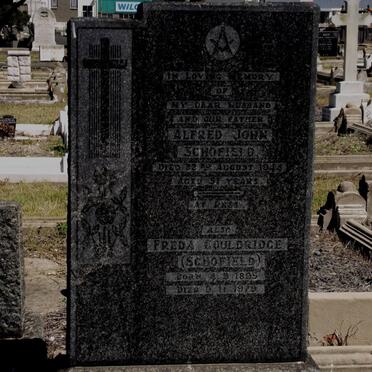 SCHOFIELD Alfred John -1944 :: COULDRIDGE Freda nee SCHOFIELD 1899-1979