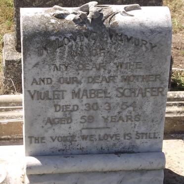 SCHAFER Violet Mabel -1954