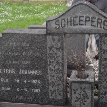 SCHEEPERS Petrus Johannes 1925-1967