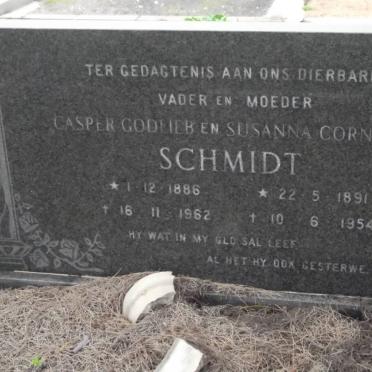 SCHMIDT Casper Godlieb 1886-1962 &amp; Susanna Cornelia 1891-1954