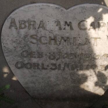 SCHMIDT Abraham Capel 1934-1934