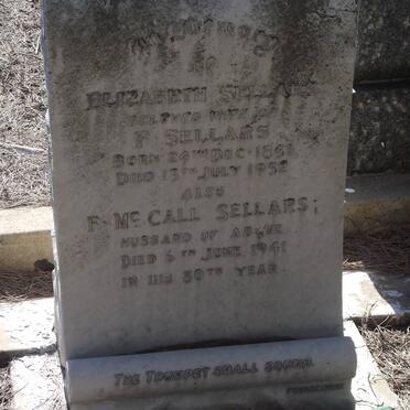 SELLARS Elizabeth 1851-1932 &amp; F. Mc Call -1941