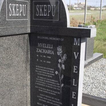SKEPU Mveleli Zacharia 1968-2005