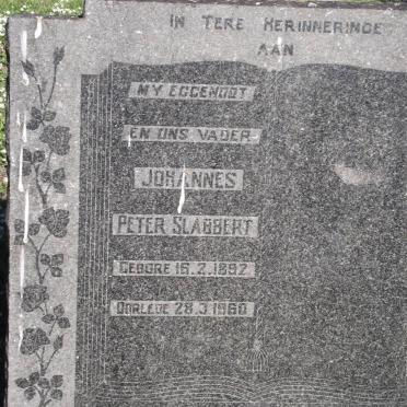 SLABBERT Johannes Peter 1892-1960
