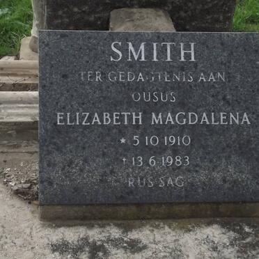 SMITH Elizabeth Magdalena 1910-1983