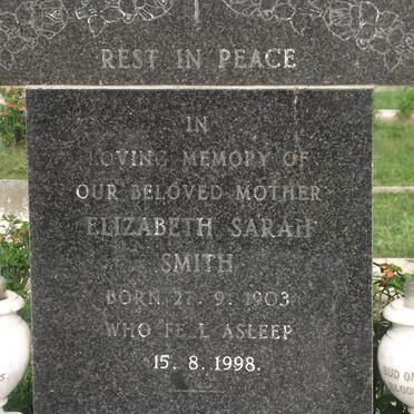 SMITH Elizabeth Sarah 1903-1998