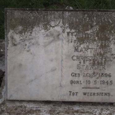 STANDER Marthinus Christoffel 1896-1945