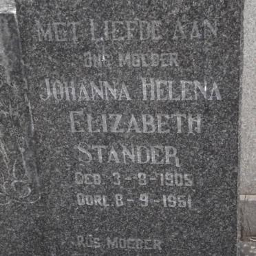 STANDER Johanna Helena Elizabeth 1905-1951