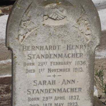 STANDENMACHER Bernhardt Henry 1836-1913 &amp; Sarah Ann 1837-1923