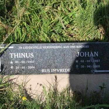 STADEN Thinus, van 1957-2004 :: STADEN Johan, van 1957-2005
