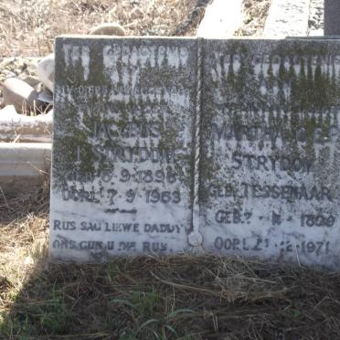STRYDOM Jacobus J. 1896-1963 &amp; Martha G.E.P. TESSENAAR 1899-1971