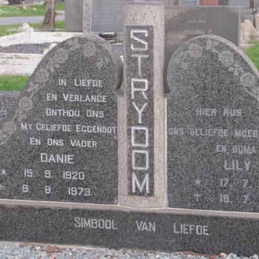 STRYDOM Danie 1920-1973 &amp; Lily 1922-2004