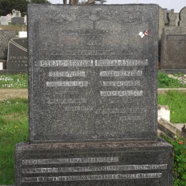 STRYDOM Gerald 1921-1948 &amp; Fouriena A. BENADE 1892-1947