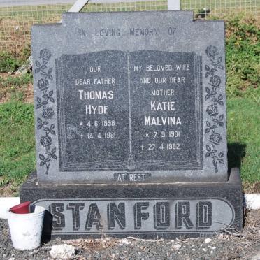STANFORD Thomas Hyde 1898-1981 &amp; Katie Malvina 1901-1962