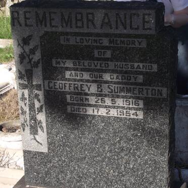 SUMMERTON Geoffrey B. 1916-1954