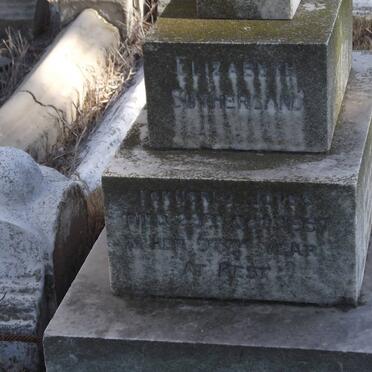 SUTHERLAND Elizabeth formerly JONES -1957