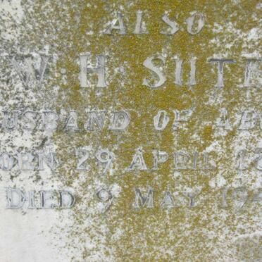 SUTER W.H. 1867-1945