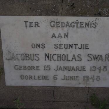 SWART Jacobus Nicholas 1948-1948