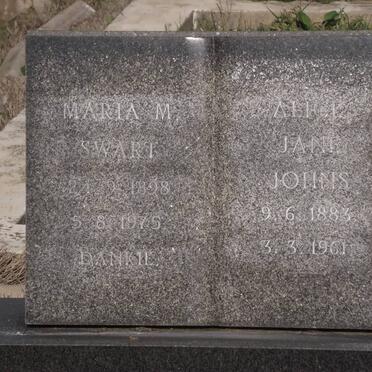 SWART Maria M. 1898-1975 :: JOHNS Alice Jane 1883-1961