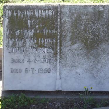 SYKES John 1901-1950