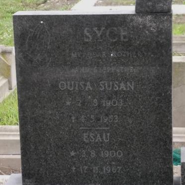 SYCE Esau 1900-1967 &amp; Louisa Susan 1903-1953