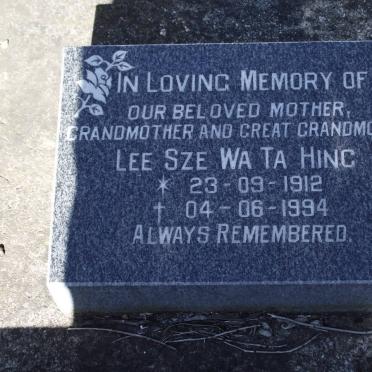 TA HING Lee Sze Wa 1912-1994